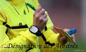 Désignation des Arbitres du 01 et 02 Février 2019